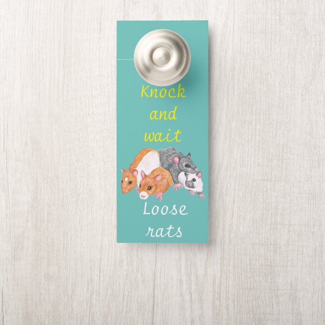 Losse ratten deur hanger (Op knop)