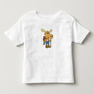 Losse reiziger met rugzak   Achterkleur kiezen Kinder Shirts