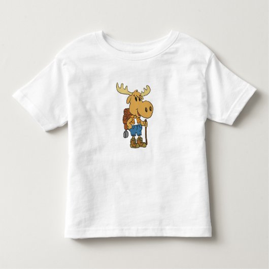 Losse reiziger met rugzak | Achterkleur kiezen Kinder Shirts (Voorkant)