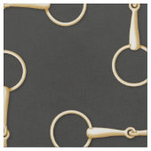 Losse Ring Snaffle Bit Equestrian (op grote schaal Stof (Close Up)