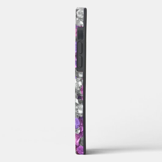 Losse roze en Paarse edelstenen Case-Mate iPhone Case (Achterkant / Links)