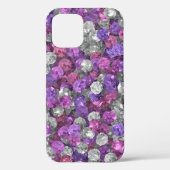 Losse roze en Paarse edelstenen Case-Mate iPhone Case (Achterkant)