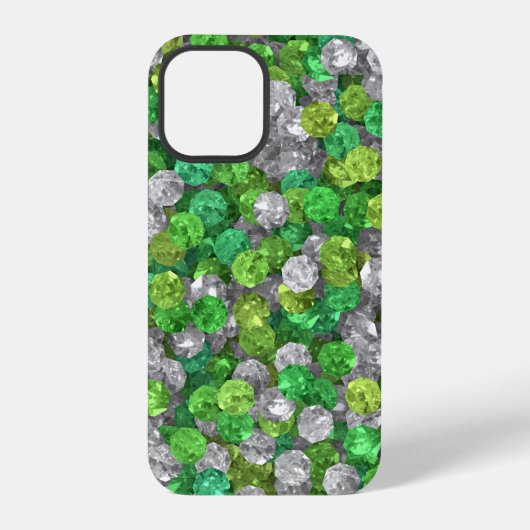 Losse Smaragd Edelstenen iPhone Hoesje (Achterkant)