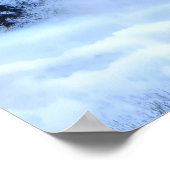 Losse sneeuw in de winter | AI Art Poster (Hoek)