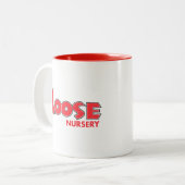 Losse traditionele Logo Tweekleurige Koffiemok (Voorkant links)