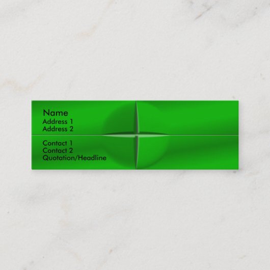 Losse vierkante Tegel Mini Visitekaartje (Voorkant)