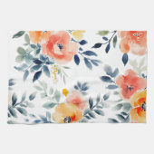 Losse Waterverf Blooms Elegant Theedoek (Horizontaal)