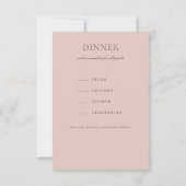 Losse Waterverf Roze Floral Blush Coral RSVP Kaart (Achterkant)