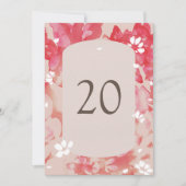 Losse Waterverf roze koraalkoraalgetallen (Voorkant)