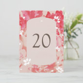 Losse Waterverf roze koraalkoraalgetallen (Staand voorkant)