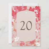 Losse Waterverf roze koraalkoraalgetallen (Achterkant)