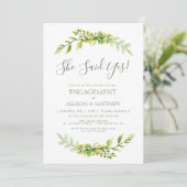 Losse zomergroene verlofpartijuitnodiging kaart (Staand voorkant)