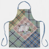 Lossen van Plaids met Scotland Castle en Flowers Schort (Voorkant)