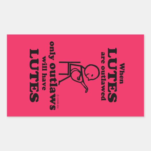 Lossen Verboden rechthoekige Sticker (Voorkant)