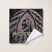 Lossig Afrikaans bongo tribaal concept Bad Handdoek (Wasdoekje)