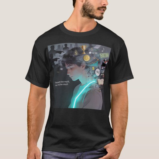 Lost Between Survival And Passion – Mental Chaos T-shirt (Voorkant)