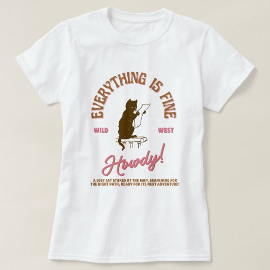 lost cat t-shirt (Design voorkant)