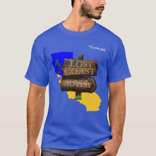 Lost Coast Trail Californië T-shirt (Voorkant)