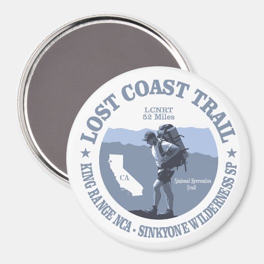 Lost Coast Trail (rd) Magneet (Voorkant / Achterkant)