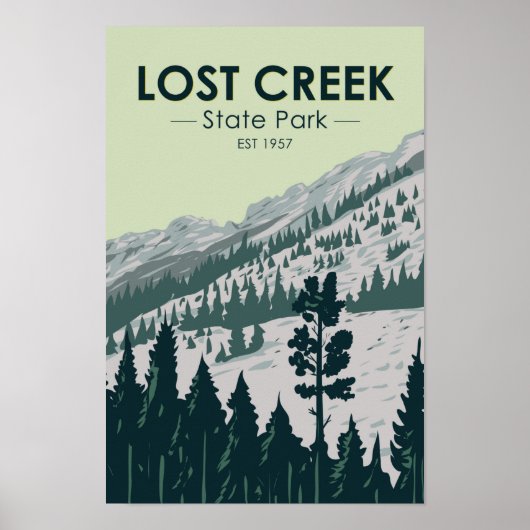 Lost Creek State Park Montana  Poster (Voorkant)