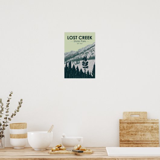 Lost Creek State Park Montana  Poster (Keuken)