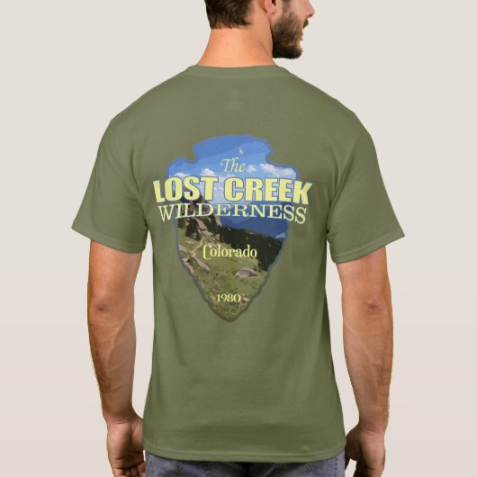 Lost Creek WA (pijlpunt) T-shirt (Achterkant)