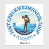 Lost Creek Wilderness Loop (wandelaar C) Sticker (Vel)