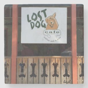 Lost Dog Cafe, Folly Beach, South Carolina Onderze Stenen Onderzetter