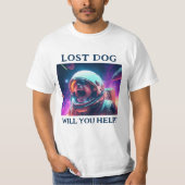 Lost Dog Wit T-shirt (Voorkant)