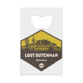 Lost Dutchman State Park Arizona Creditkaart Flessenopener (Voorkant)