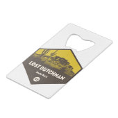 Lost Dutchman State Park Arizona Creditkaart Flessenopener (Achterkant Gekanteld)