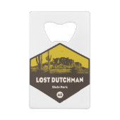 Lost Dutchman State Park Arizona Creditkaart Flessenopener (Achterkant)