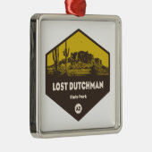 Lost Dutchman State Park Arizona Metalen Ornament (Rechts)