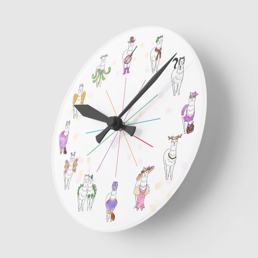 Lost een Llama Ronde Klok (Hoek)