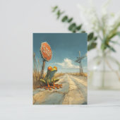 Lost Frog bij Crossroads Briefkaart (Staand voorkant)
