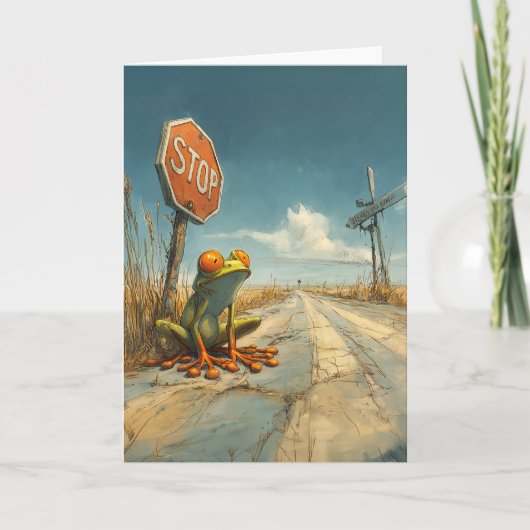 Lost Frog bij Crossroads Kaart (Voorkant)