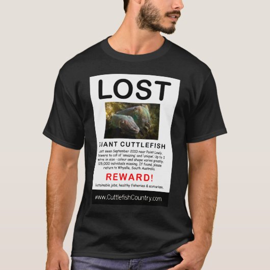 LOST Giant Cuttlefish Poster T-Shirt (Voorkant)
