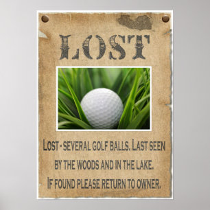 LOST - Golf Ball Poster
