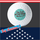 Lost Golfer Funny Blauwgroen Golfballen