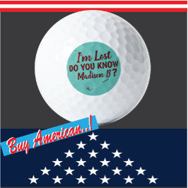 Lost Golfer Funny Blauwgroen Golfballen