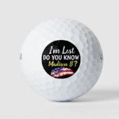 Lost Golfer USA Funny Golfballen (Voorkant)