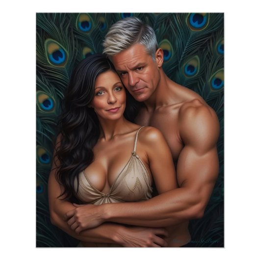 Lost in a Peacock Paradise Perfect Poster (Voorkant)