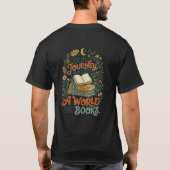 Lost In A World Of Books T-Shirt – Cozy Reading (Achterkant)