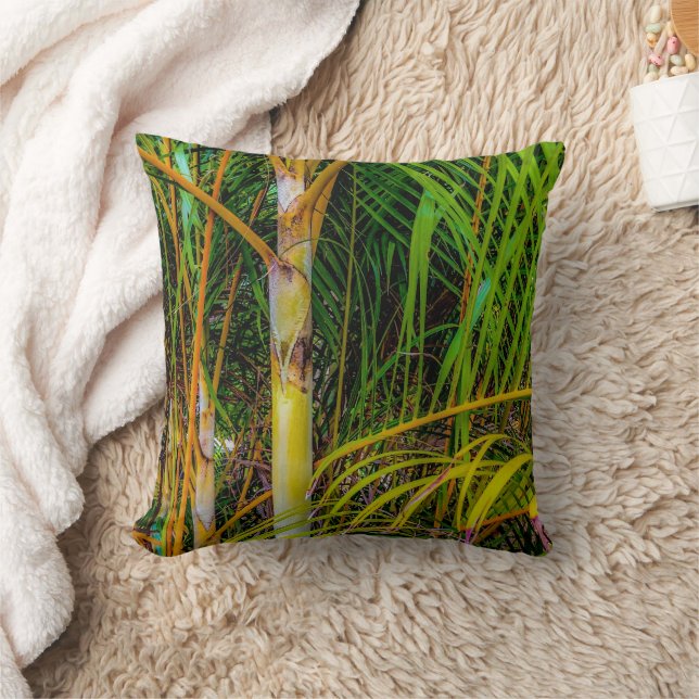 Lost in Areca Palms Throw Pillow Kussen (Deken)