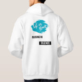 Lost in Flame Rising in Silence Hoodie. Hoodie (Achterkant)