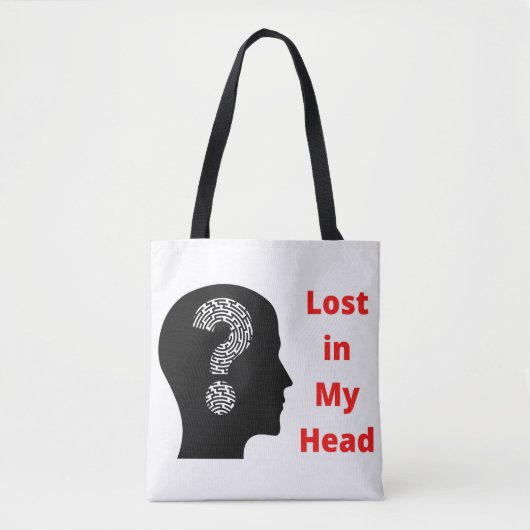 Lost in My Head All-Over-Print Tas, Schouder Tas (Voorkant)