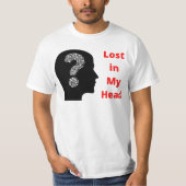 Lost in My Mind Mannen waarde T-shirt (Voorkant)