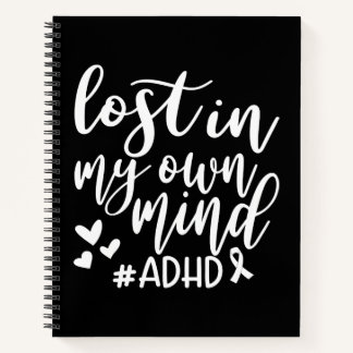 Lost in my own Mind ADHD Notebook & Journal Notitieboek
