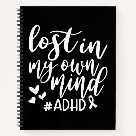Lost in my own Mind ADHD Notebook & Journal Notitieboek (Voorkant)