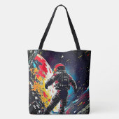 Lost in Space - Astronaut voor verbrijzelde realit Tote Bag (Achterkant)